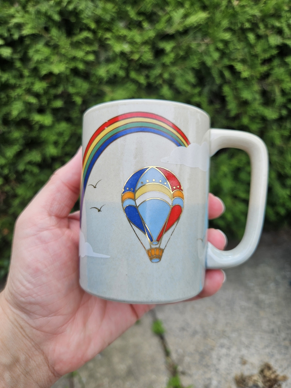 Otagiri Hot Air Ballon Rainbow Mug